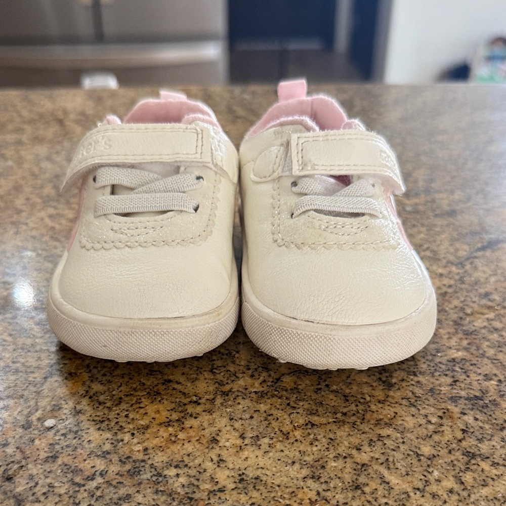Carter's Cream and Pink Baby Walkers